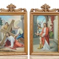 Way of the cross, 14 stations, frame carved by Bourgault  - 3