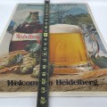 Heidelberg beer advertising cardboard sign  - 3