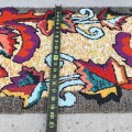 Ancien tapis crocheté, artisanat  - 2