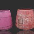 Antique maple water barrels - 1