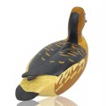 Appelant, canard sculpté en bois, signé Léo Chagnon  - 3