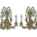 Appliqués lumineux muraux, fixtures murales, lampes, luminaires en laiton  - 1