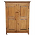 Antique 8 raised panels Quebec cupboard, armoire - 2