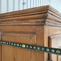 Antique 8 raised panels Quebec cupboard, armoire - 6