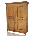 Antique 8 raised panels Quebec cupboard, armoire - 1