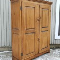 Antique 8 raised panels Quebec cupboard, armoire - 8