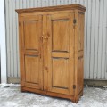 Antique 8 raised panels Quebec cupboard, armoire - 9