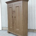 Antique pine cupboard, original color and square nails  - 8