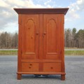 Antique pine armoire, cupboard  - 2