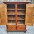 Antique pine armoire, cupboard  - 3