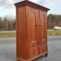 Antique pine armoire, cupboard  - 8