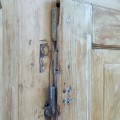 Antique diamond points armoire, cupboard, forged nails, early 19th century - 11