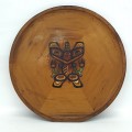 The story of the bear mother on wooden plate, West Canadian native art  - 1