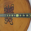 The story of the bear mother on wooden plate, West Canadian native art  - 4