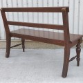 Antique bench wih turned legs  - 5