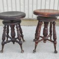 Antique piano stools - 3