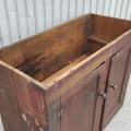 Antique pine cupboard part, original color  - 8