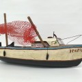 Folk art miniature boat sculpture  - 2