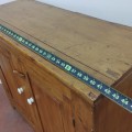 Nice antique little pine buffet, bahut, square nails assembly  - 5