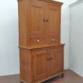 Belle armoire garde-manger 2 corps en pin, assemblée à clous carrés - 5