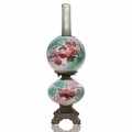 Victorian floral oil lamp  - 1