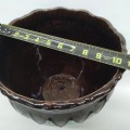 Vintage flowers pot, pottery  - 2