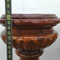 Church holy water stoup and (pedestal sold) - 2