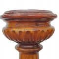 Church holy water stoup and (pedestal sold) - 5