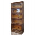 Multi-sections oak bookcase  - 1