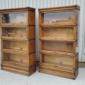 Antique oak bookcases, 4 availables  - 7