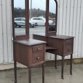 Antique chest of drawers with miror - 6