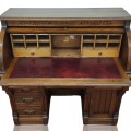 Antique eastlake roll-top desk, slant top desk - 3