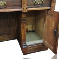 Antique eastlake roll-top desk, slant top desk - 8