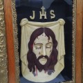 Frame with wax Christ portrait  - 4