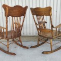 Antique pressback chairs  - 3