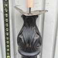 Antique carved candlestick  - 2