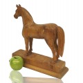 Cheval sculpté en bois, sculpture art populaire  - 2