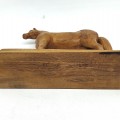 Wooden carving horse, folk art sculpture  - 5