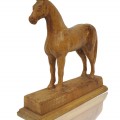 Wooden carving horse, folk art sculpture  - 6