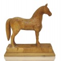 Wooden carving horse, folk art sculpture  - 1