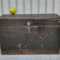 Antique dome top chest, original color  - 3