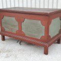 Antique pine blanket chest, original color  - 8