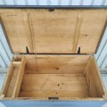 Antique pine blanket chest  - 3