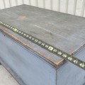 Antique pine blanket chest  - 6