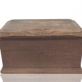 Antique carved top chest, box - 1