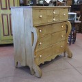 Antique pine bonnet chest of drawers - 6