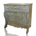 Antique pine bonnet chest of drawers - 1