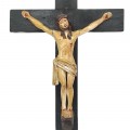 Wooden crucifix with wooden carved corpus - 2