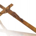 Crucifix avec corpus sculpté en bois, attribué à Médard Bourgault  - 4