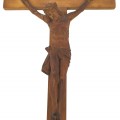 Crucifix avec corpus sculpté en bois, attribué à Médard Bourgault  - 7